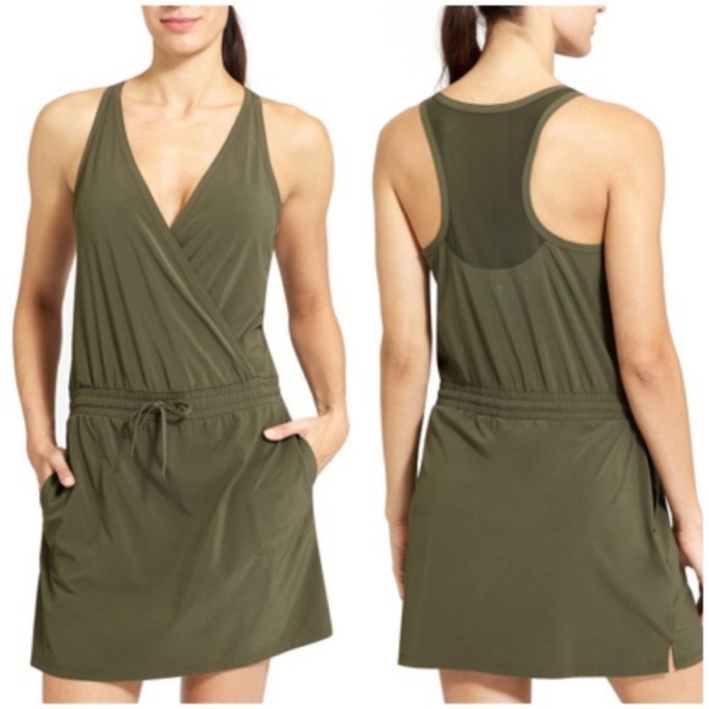 Athleta Olive Green Take a Hike Skort Dress
